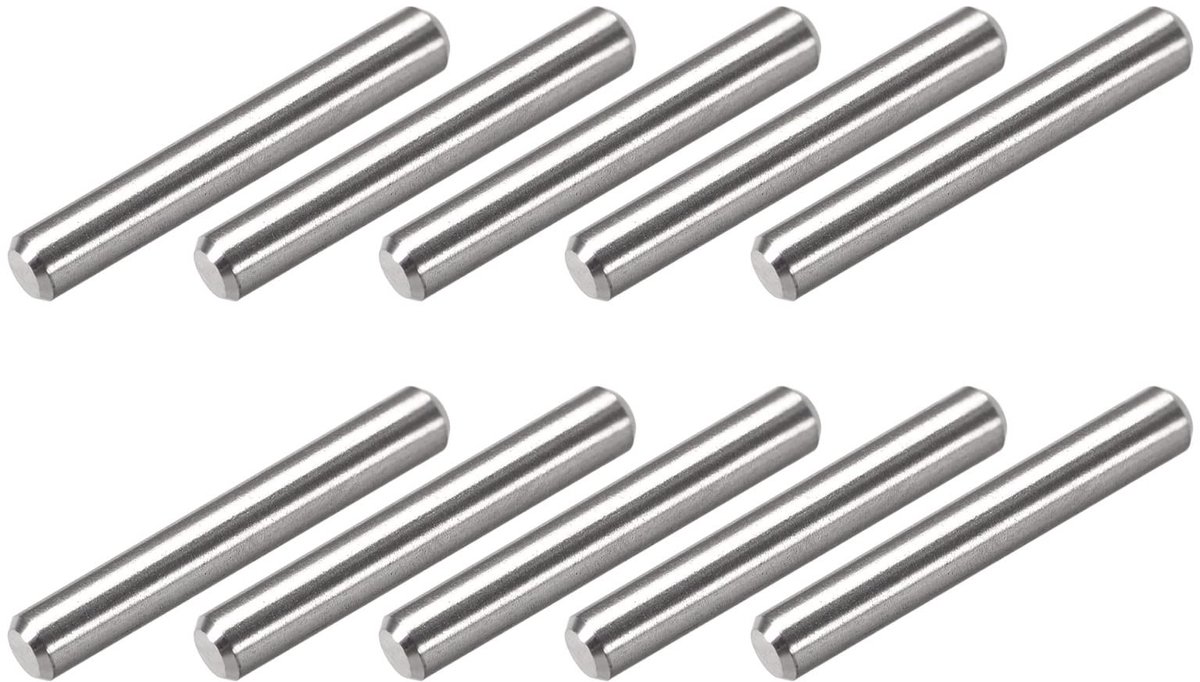 Dailygoods - Pluggenpennen 4 x 25 mm 30 Stuks Roestvrij Staal voor Meubelinstallatie