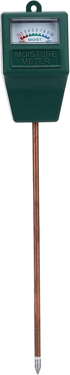 Bodemtester Plantmeter - Meetinstrument Vocht - Planten Verzorgen - Batterijloos Werken - 33 x 10 x 4 cm - Zilver