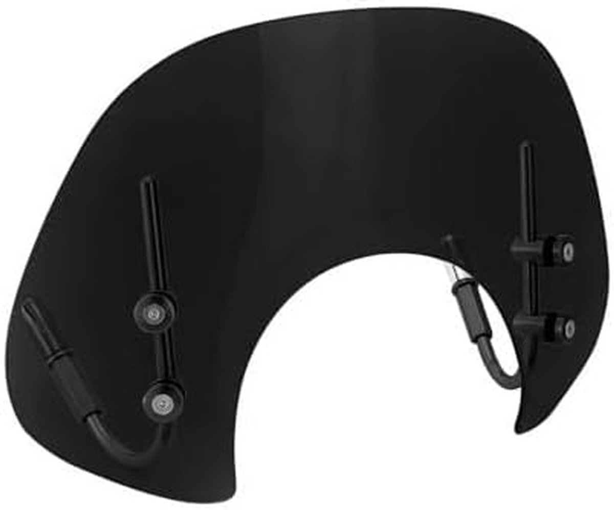 Scooter Windscherm - Lage Kuip - Comfortabel Rijden - Verbetert Verkeersveiligheid - ABS Kunststof - Zwart