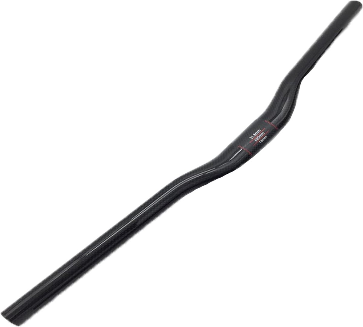 Fietsstuur - Racefiets Stuur - Comfortabel Fietsen - Lichtgewicht Koolstofvezel - 720mm - Zwart