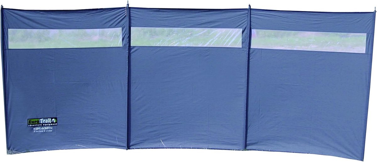 Windscherm Kamperen - Windbreaker Tent - Buiten Beschermen - Met 3 Vensters - 375 x 150 cm - Grijs