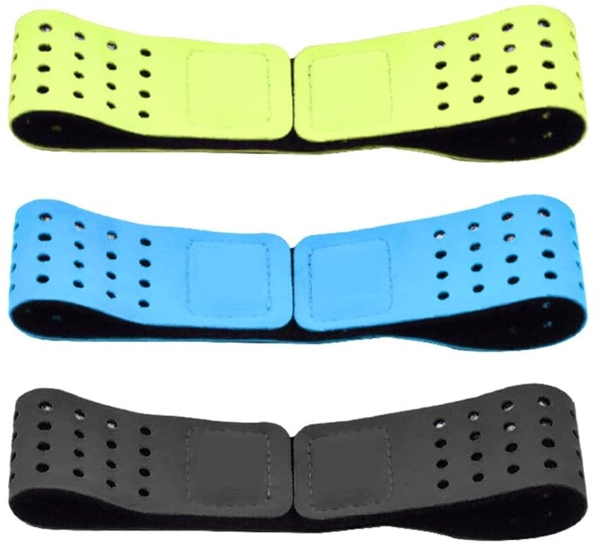 Dailygoods- Hartslagmeter Bandjes Verstelbaar - 3 Stuks - Geschikt voor Indoor/Outdoor Activiteiten - 40x2 cm - Comfortabel - Vervangingsarmband - Polsbandjes