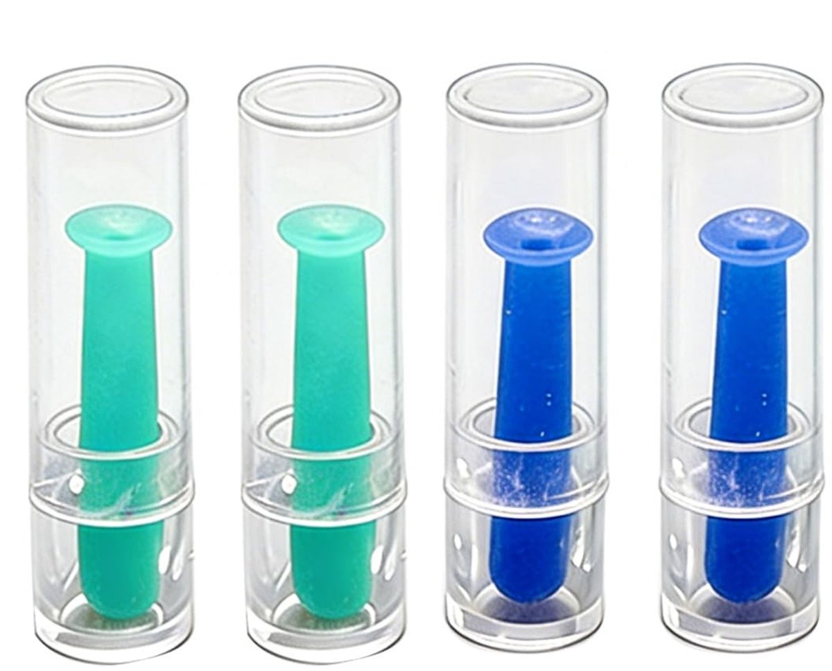 Dailygoods- Zuignappen Set van 4 - Ideaal voor Daglenzen - Harde Lenzen - Zachte Siliconen Punt - Compact Formaat 2,8 cm - Nauwkeurige Grip - Contactlenshouder