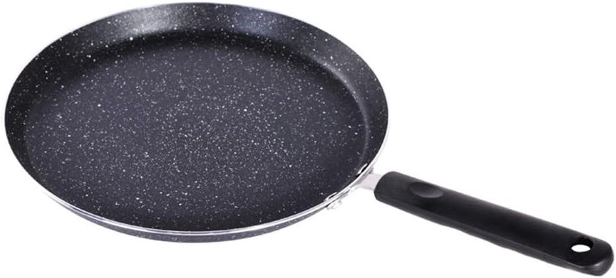 Pannenkoekenpan Tawa Koekenpan Ontbijt Bakken Gelijkmatige Warmte 34 cm Zwart