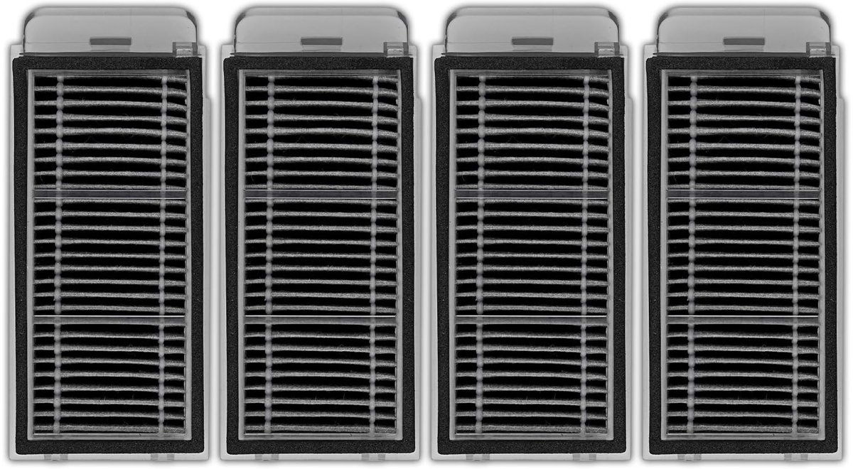 Dailygoods- HEPA-filters 4 Stuks - Vervangende Filters - Compatibel met Dreame X50 Ultra/L50 Ultra/L40S Pro Ultra - Filterkit - Accessoireset - Hoogwaardige filtratie - Stofzuigerfilters