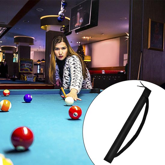 Dailygoods - Pool Cue Stick Tas - Snooker Draagtas - Zwart - Biljart Keu Bescherming - Geschikt voor 1/2 Biljart - 35 Inch van Dailygoods — afbeelding 4
