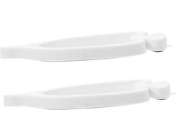 Visvoerring Set - Voerbak Aquarium - Vissen Voeren - Voorkomt Verspreiding - 5 Sets - Wit