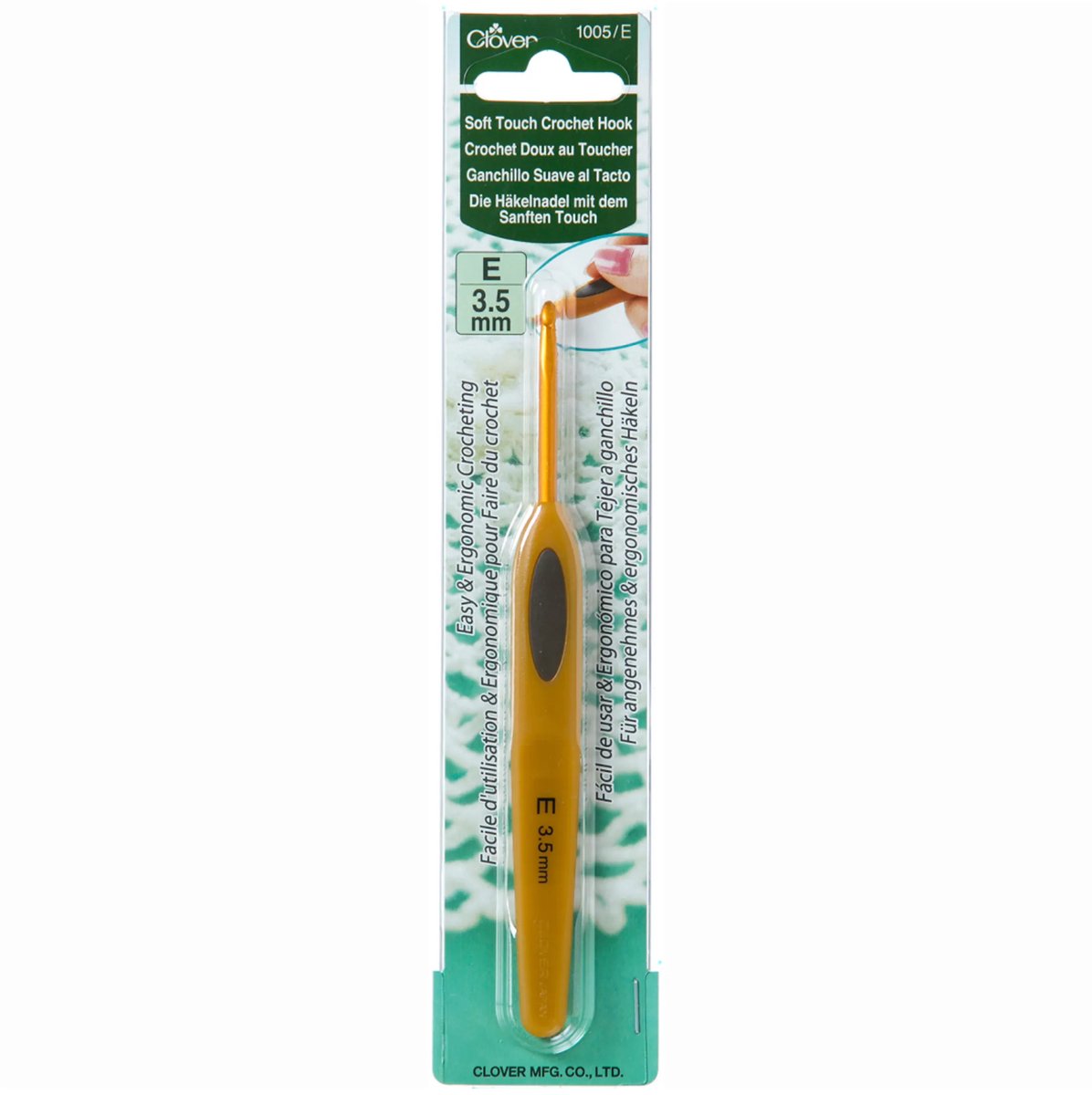 Clover Soft Touch Haaknaald 3,5mm Ergonomische Handgreep