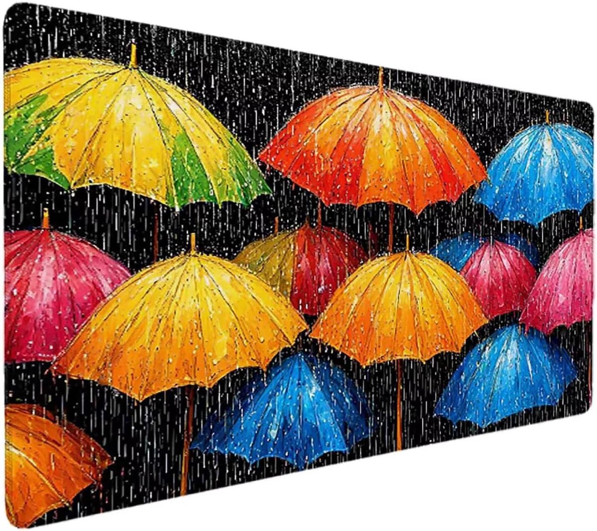 Grote Muismat - Bureaumat Bureauonderlegger - Comfortabel Werken - Antislip Rubberen Basis - 90x40cm - Kleurrijk