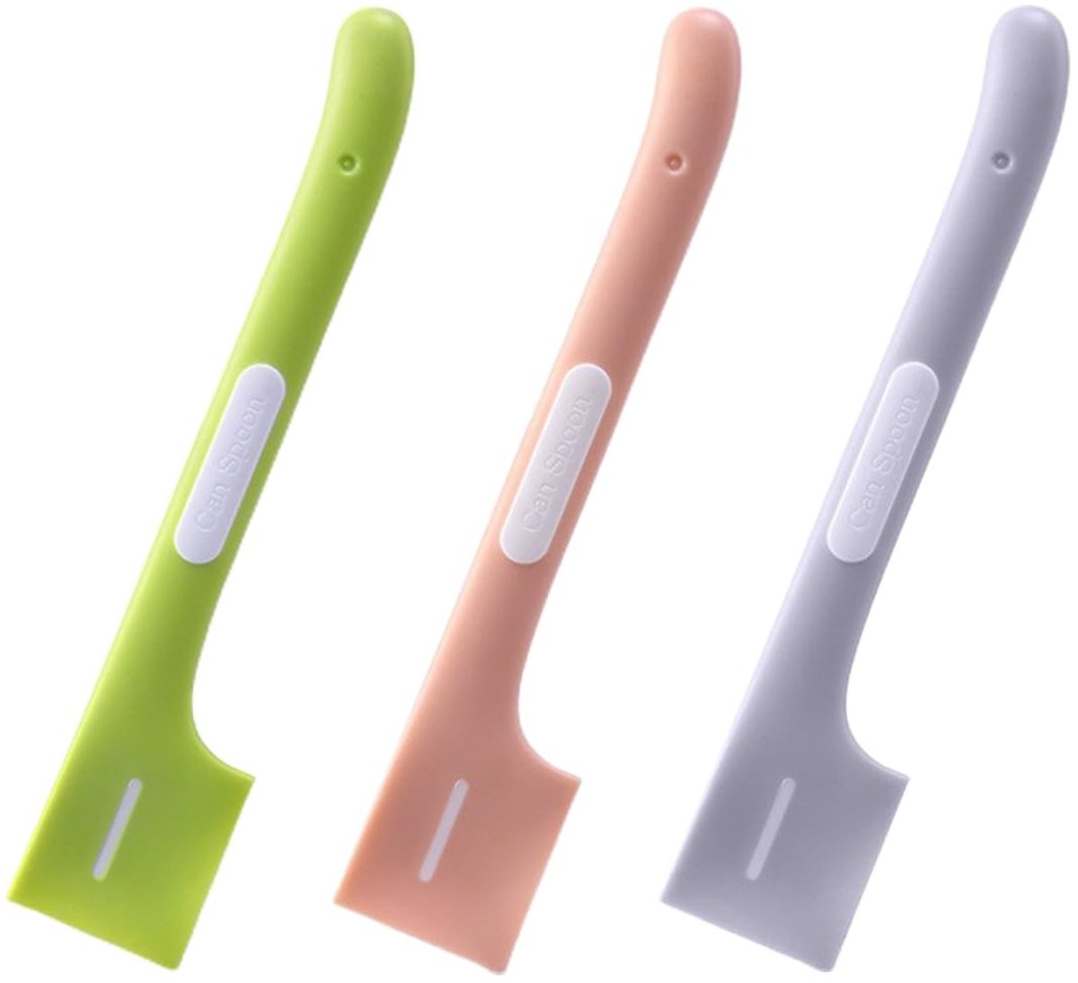 Dailygoods- Lepels Kattenvoer - Set van 3 - Siliconen - Veilig TPR/ABS - Handig Ontwerp - Gemakkelijk Schoon te Maken - Voederlepel