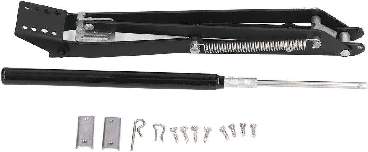Automatische Raamopener - Kas Ventilator - Planten Beschermen - Dubbele Veer Stabiliteit - Max 45cm Opening - Aluminium Kleur