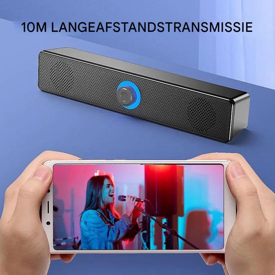 Soundbar - Luidspreker Systeem - Thuisbioscoop Geluid - Draadloze Verbinding - 29.6 cm - Zwart — afbeelding 5