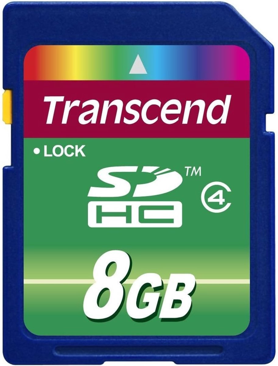 SDHC Geheugenkaart - Opslagkaart SD - Foto's Opslaan - Klasse 4 Snelheid - 8 GB - Meerkleurig