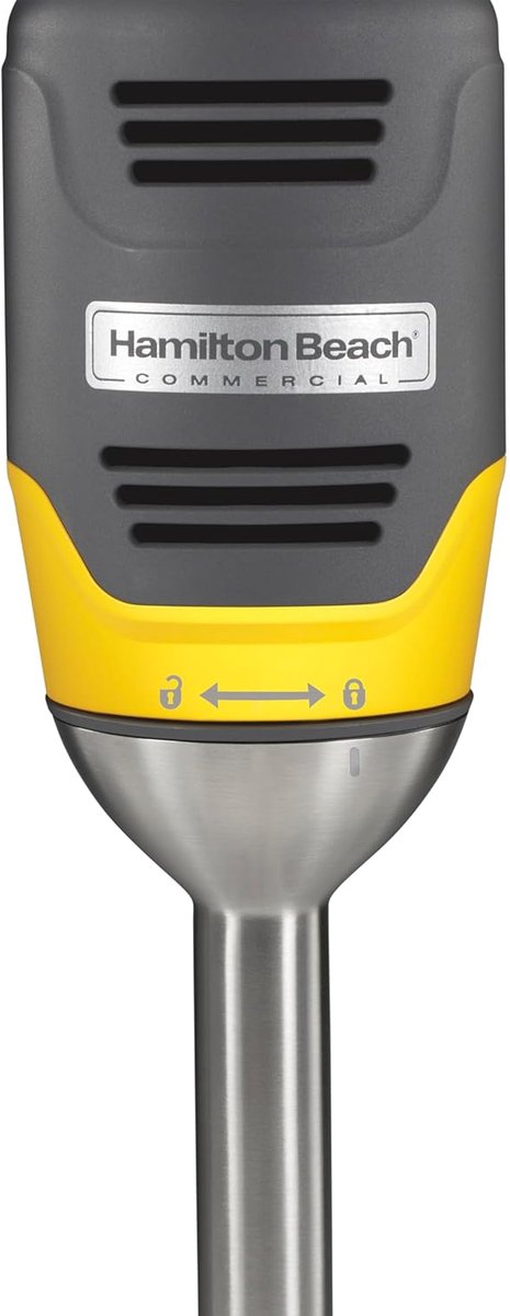 Staafmixer - Blender Mixer - Kleine Recepten Maken - Variabele Snelheden - 23 cm - Grijs en Geel — afbeelding 4