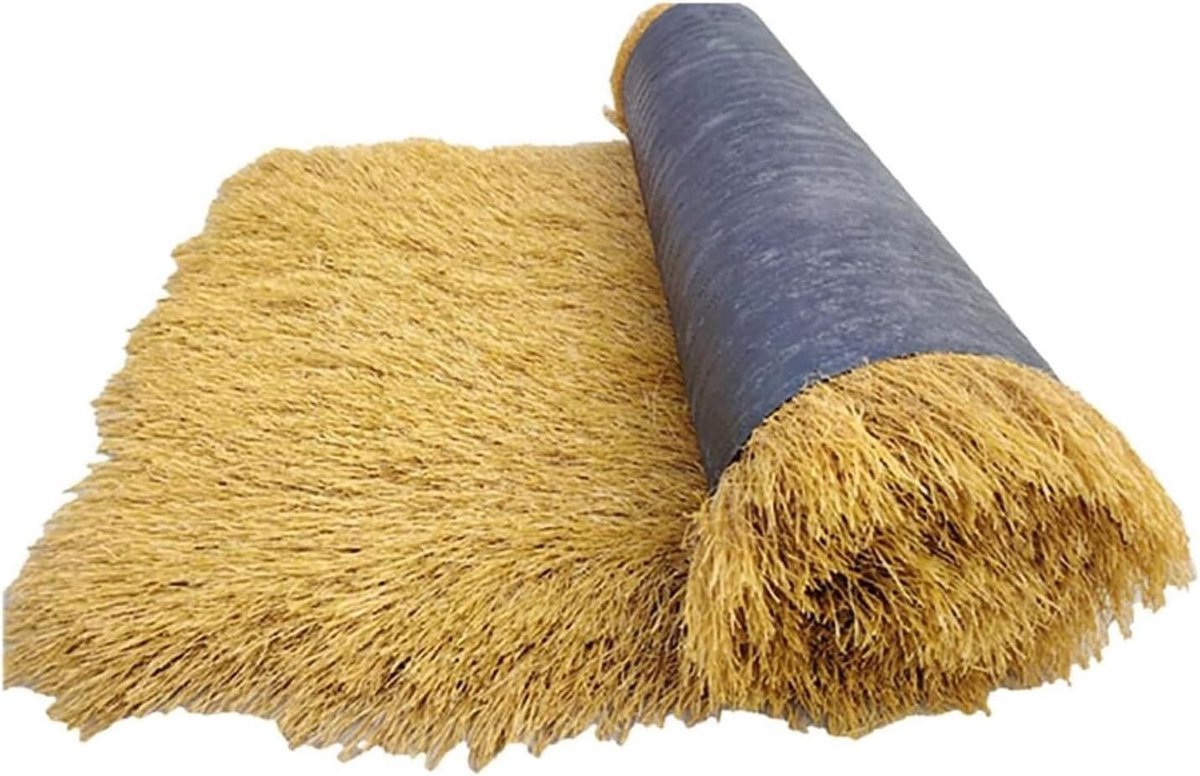 Kunstgras Rol - Synthetische Mat - Decoratie Buiten - Weerbestendig Materiaal - 1 x 1 m - Geel Bruin