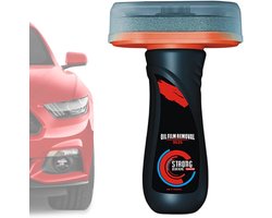 Olie Filmreiniger Borstel - Glasreiniger - Auto Ramen Wassen - Waterafstotende Coating - 14.5 x 9.5 cm - Blauw