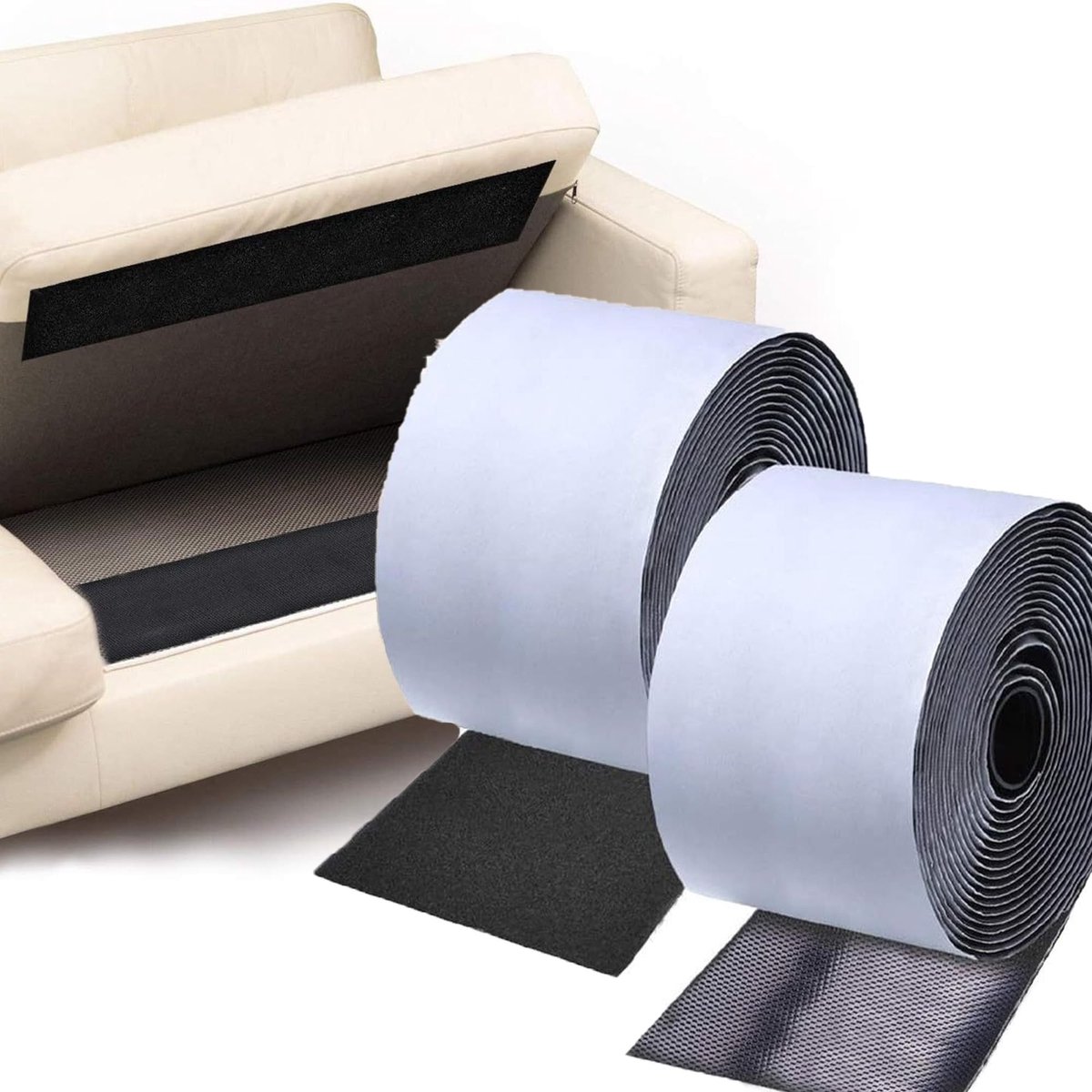 Dailygoods - Haak en Loop Tape met Zelfklevende, Veelzijdige Sticky Pads Bevestiging Tape Haak en Loop Straps Sticky Back Zelfklevend (11CM×3M)