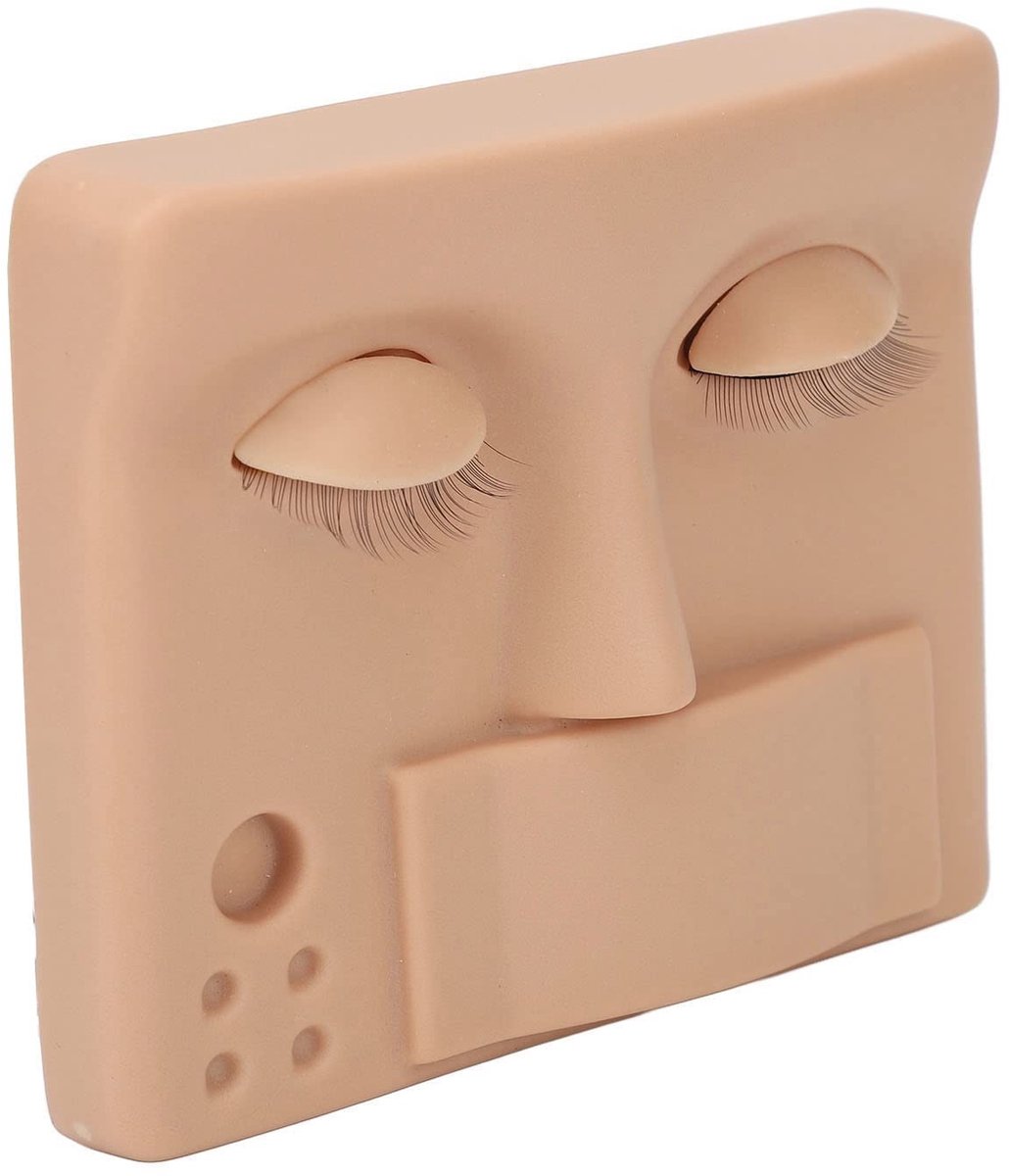 Dailygoods- Wimper Mannequin Hoofd Herbruikbaar - Gesimuleerd Uiterlijk - Multifunctioneel - Oefenmodel - Displaymodel - 3 Paar Vervangbare Ogen - Poppenhoofd