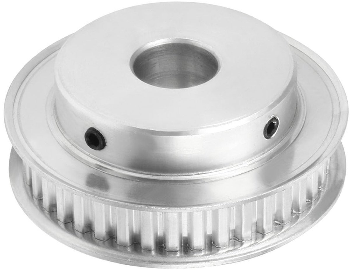 Dailygoods- Distributieriemschijf aluminium - 40 Tanden - 12,7 mm Boring - Synchrone Wielen - Voor 3D-Printers - 10 mm Brede Riem - Riemschijf