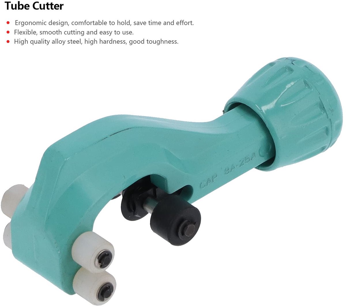 Dailygoods- Buizensnijder Ergonomisch Ontwerp - Gelegeerd Staal - Snijcapaciteit 8-32 mm - Voor Koper/Messing/PVC - Lichtgewicht 275g - Soepel Snijden thumbnail 5
