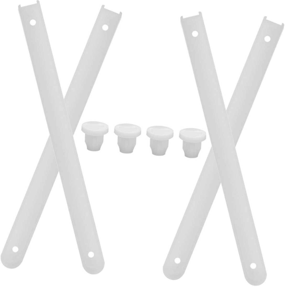 Dailygoody - Drawer Slides - Plastic - Ideaal voor kasten - Wit