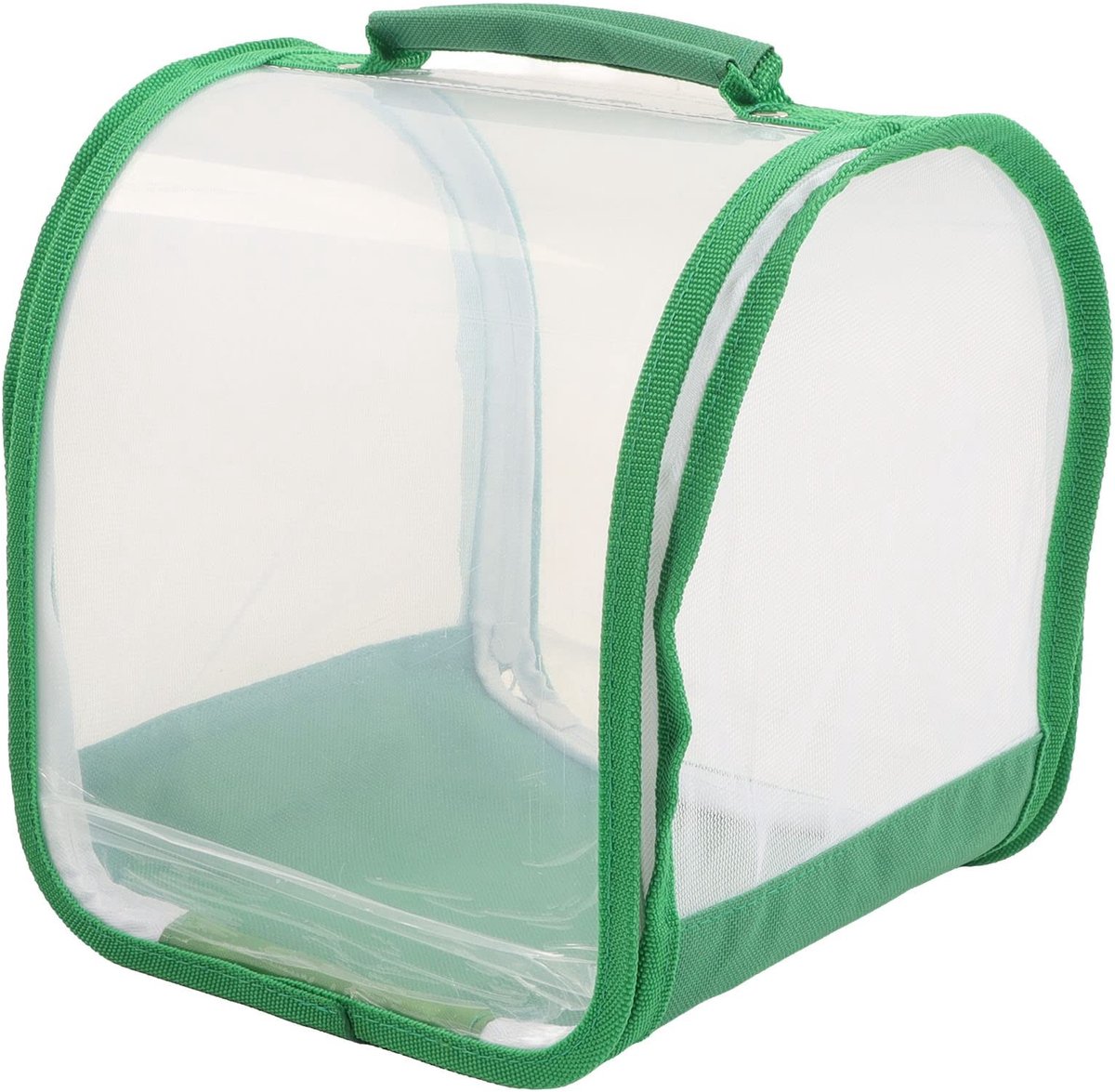 Dailygoods- Vlinderkooi Draagbaar - Insectenhabitat - Opvouwbaar - Transparant - Handvat - Duurzaam PVC/Polyester - Insectenkooi