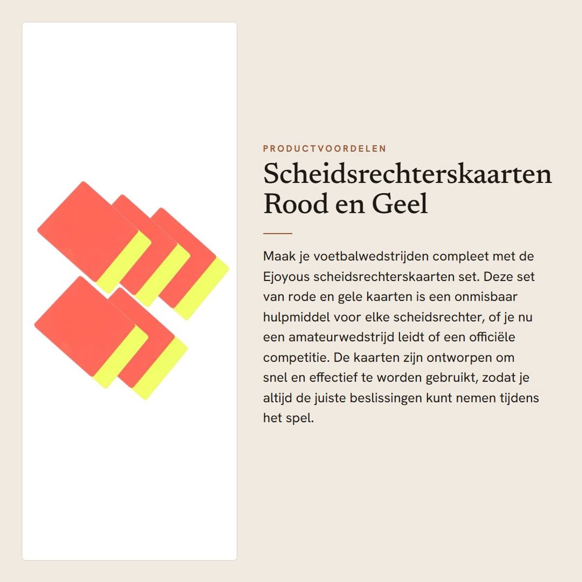 Dailygoods- Scheidsrechterskaart - Rood/Gele Kaarten - Hoogwaardige PVC - Lichtgewicht - Herbruikbaar - Praktisch voor Voetbalwedstrijden - Scheidsrechterskaarten