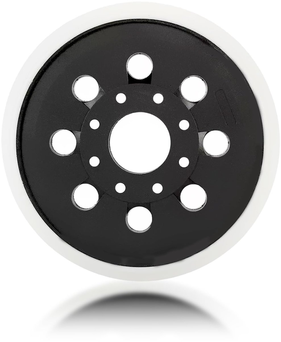 Schuur schijf 125mm - met 8 gaten en 4 oogjes - voor optimale stofafvoer - ShopVlot