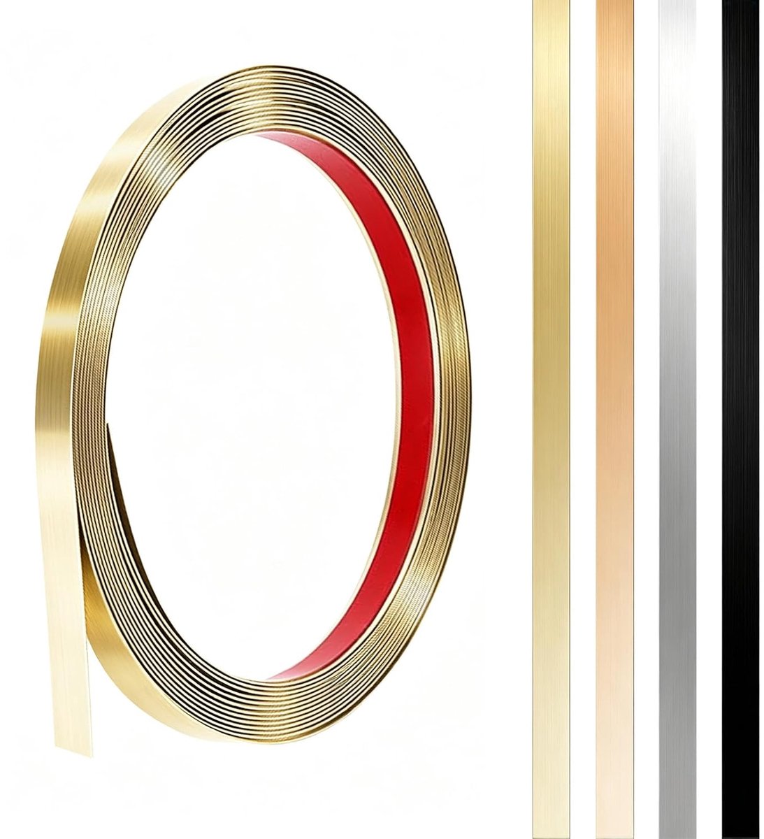 Metaal tape zelfklevend - RVS decoratieve strips - eenvoudig aan te brengen - perfect voor wand en plafond - ShopVlot