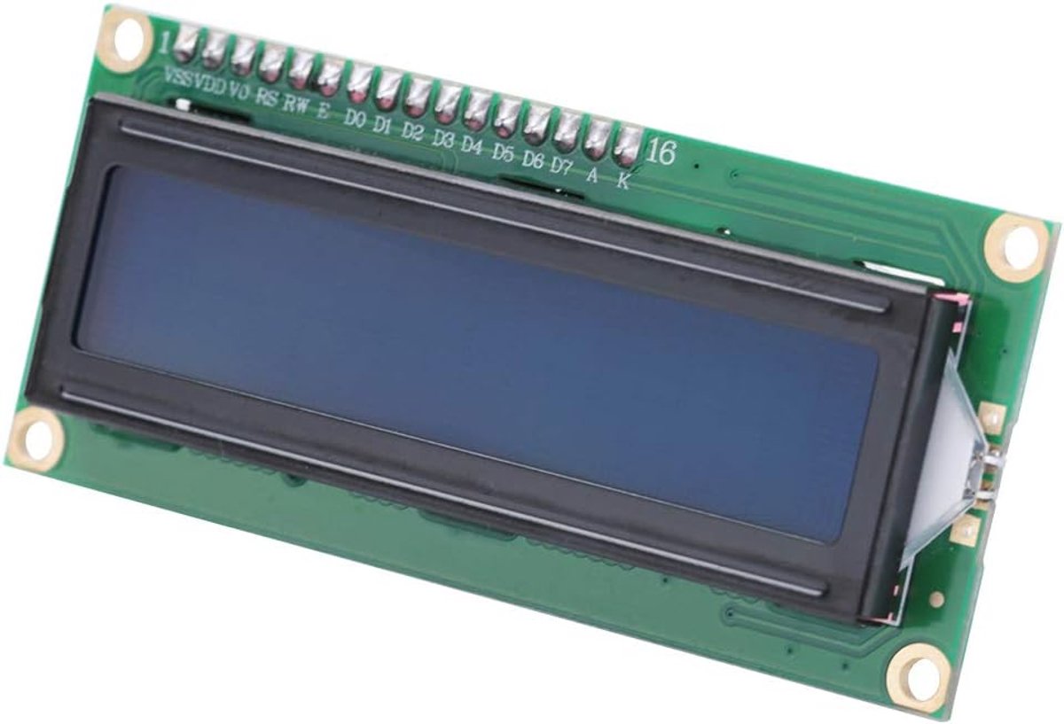 LCD display module 16x2 - IIC/I2C interface - met achtergrondverlichting - ideaal voor slimme toepassingen - ShopVlot