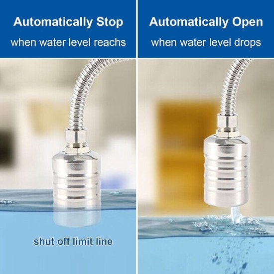Float Valve Automatic Water Level Control Stainless Steel Water Level Control Valve 3/4 Inch Automatic Float Valve for - ShopVlot van float — afbeelding 3