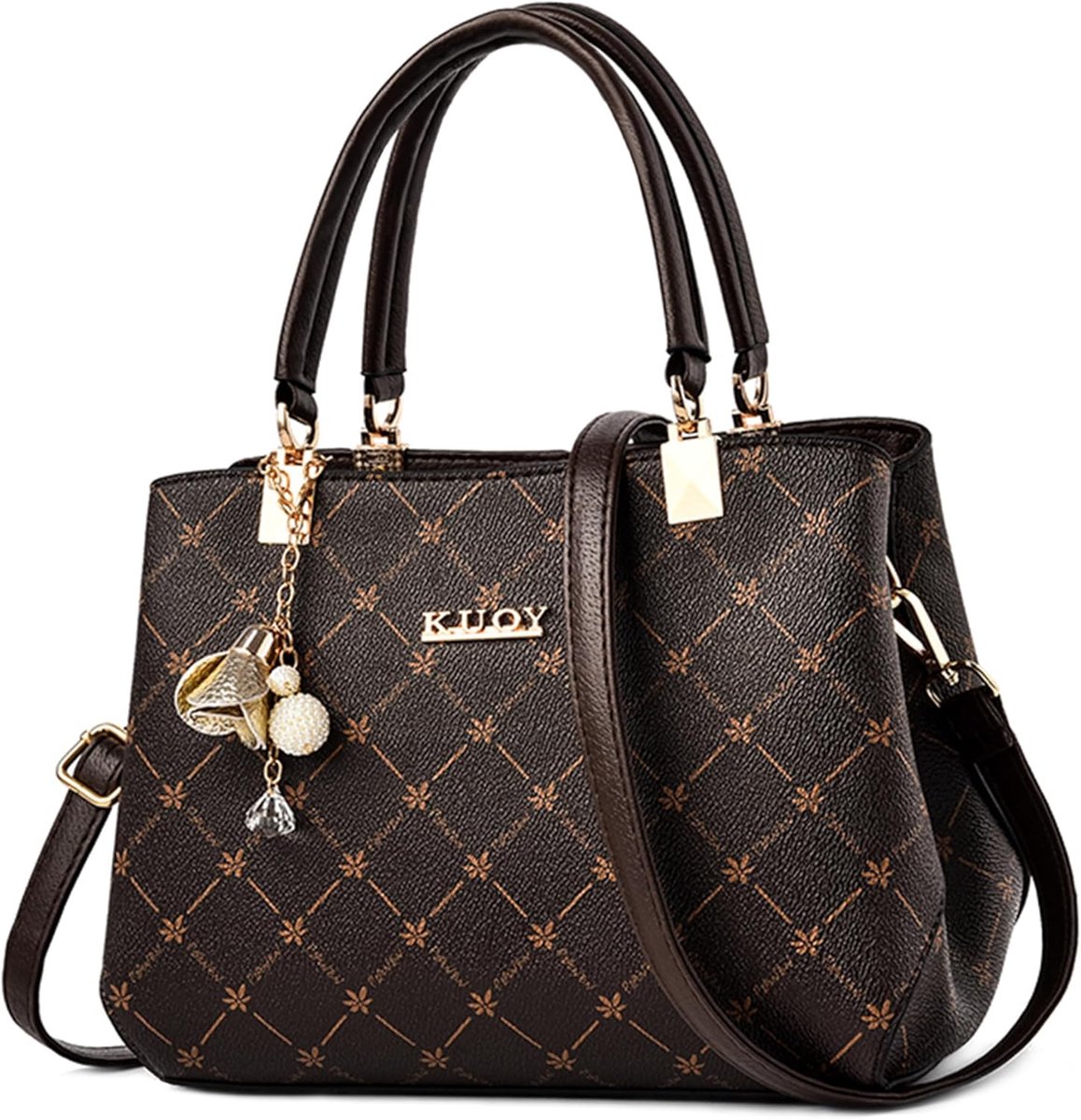 Women's Handbags, Elegant Handbag, Practical Women's Shoulder Bag with Ornament, Work, Travel, Office, Party - ShopVlot