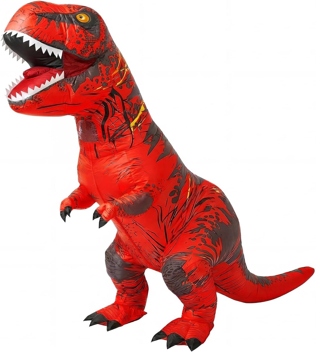 JASHKE Opblaasbaar T-rex Kostuum Opblaasbare Dinosaurus Kostuums voor Volwassenen Opblaasbare Halloween Kostuums - ShopVlot