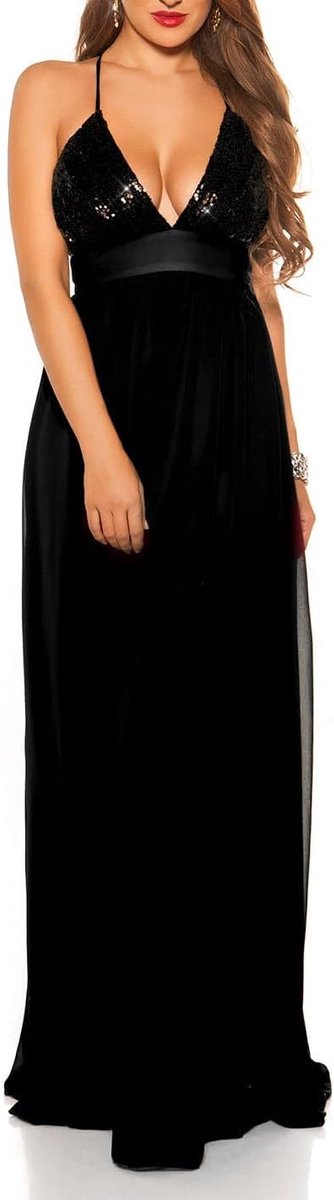 Koucla Red Carpet Look! Sexy Sequin Dress, Black - ShopVlot