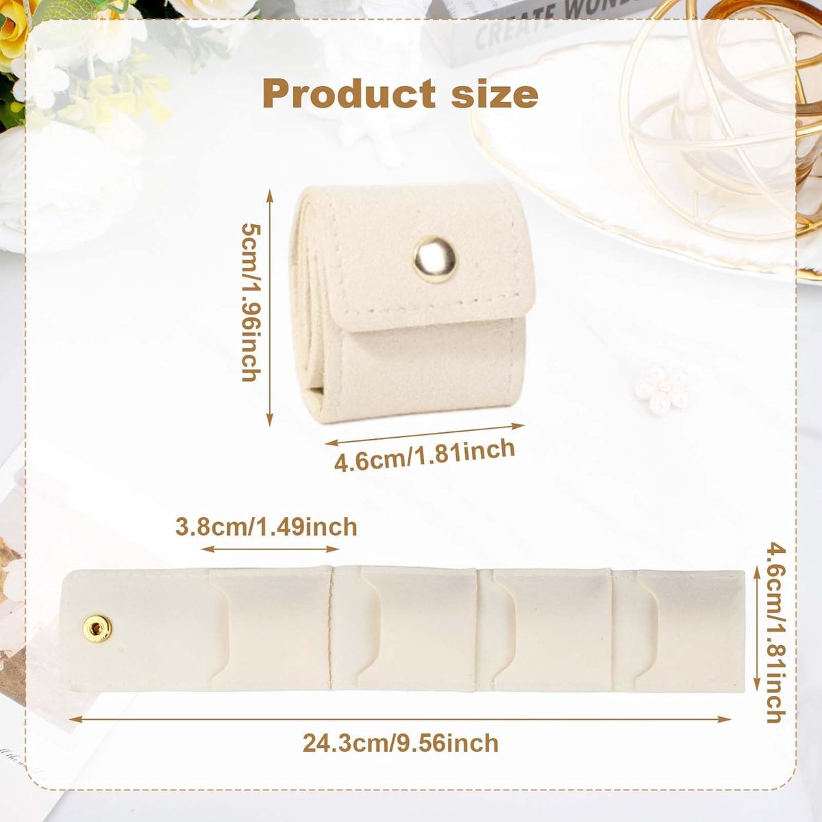 Lederen reissieradenkistje - opvouwbaar mini-sieradenorganizer - compact en lichtgewicht - ideaal voor onderweg - ShopVlot