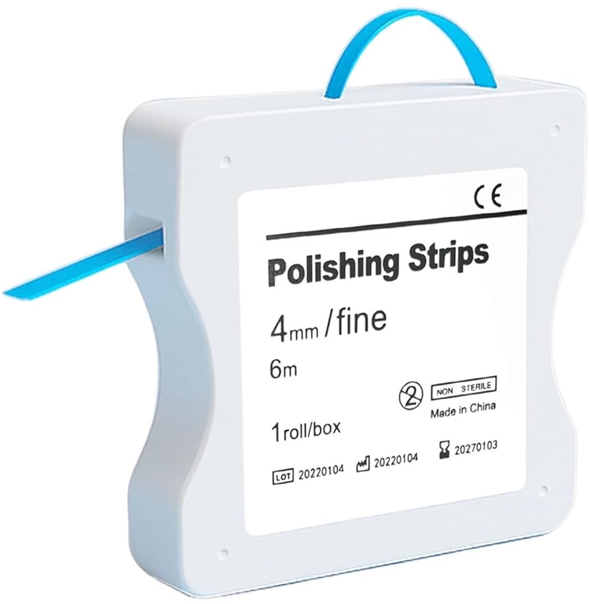 Tandpolijststrips ruw - 60μm korrelgrootte - 4mm breed - perfect voor het polijsten van tanden - ShopVlot