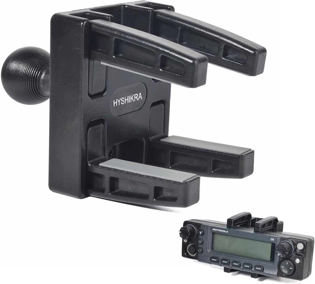 Mobiele houder voor CB-/amateur radio - verstelbaar - 25 mm kogelcomponent - ideaal voor scanners - ShopVlot