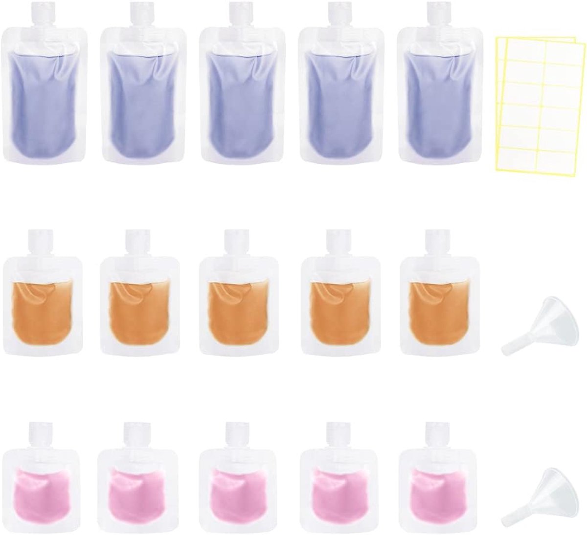 15 Pieces Travel Bottles To Fill,Travel Bottle Set 30/50/100ml,Refill Container Cosmetics,Travel Bottles,Travel Set - ShopVlot