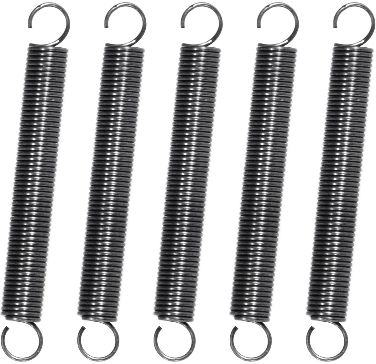 Verlengveren, 25 mm, trekveren met haken, pianodraadveer, buitendiameter 3 mm, draaddiameter 0,35 mm, dikte 0,3 kg, 20 - ShopVlot
