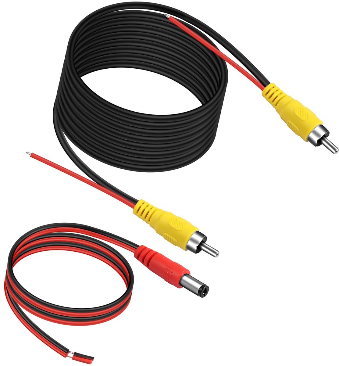 MEIRIYFA Backup Camera RCA Video Cable, Vehicle Car Rear View Video AV Extension Cable RCA Male to Male with Detection - ShopVlot