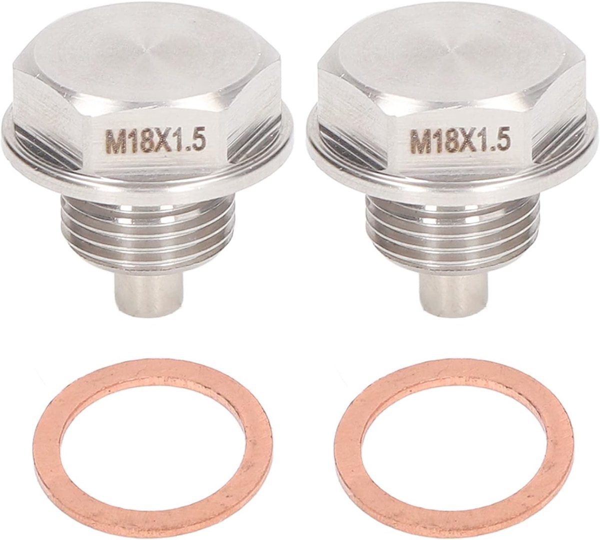 Oil Drain Plug, M18x1.5mm Motor Magnetic Oil Drain Plug DP007 Strong Magnetic Force Compact Size Universal for Vehicle - ShopVlot