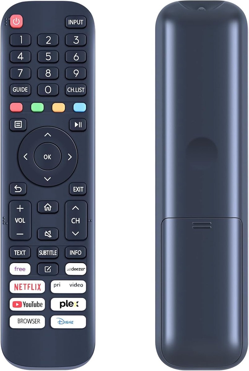 New Replacement Remote Control for Tele System Smart TV TS27FHDSMV13 TS43FLQLEDSMV15 TS65FLQLEDSMV15 TS55FLQLEDSMV15 - ShopVlot