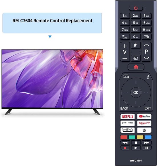 Nue Replacement Remote Control Suitable for JVC TV Smart TV LT-65VU6355 LT-50VU6355 LT-55VU6355 LT-43VU6355 - ShopVlot — afbeelding 5