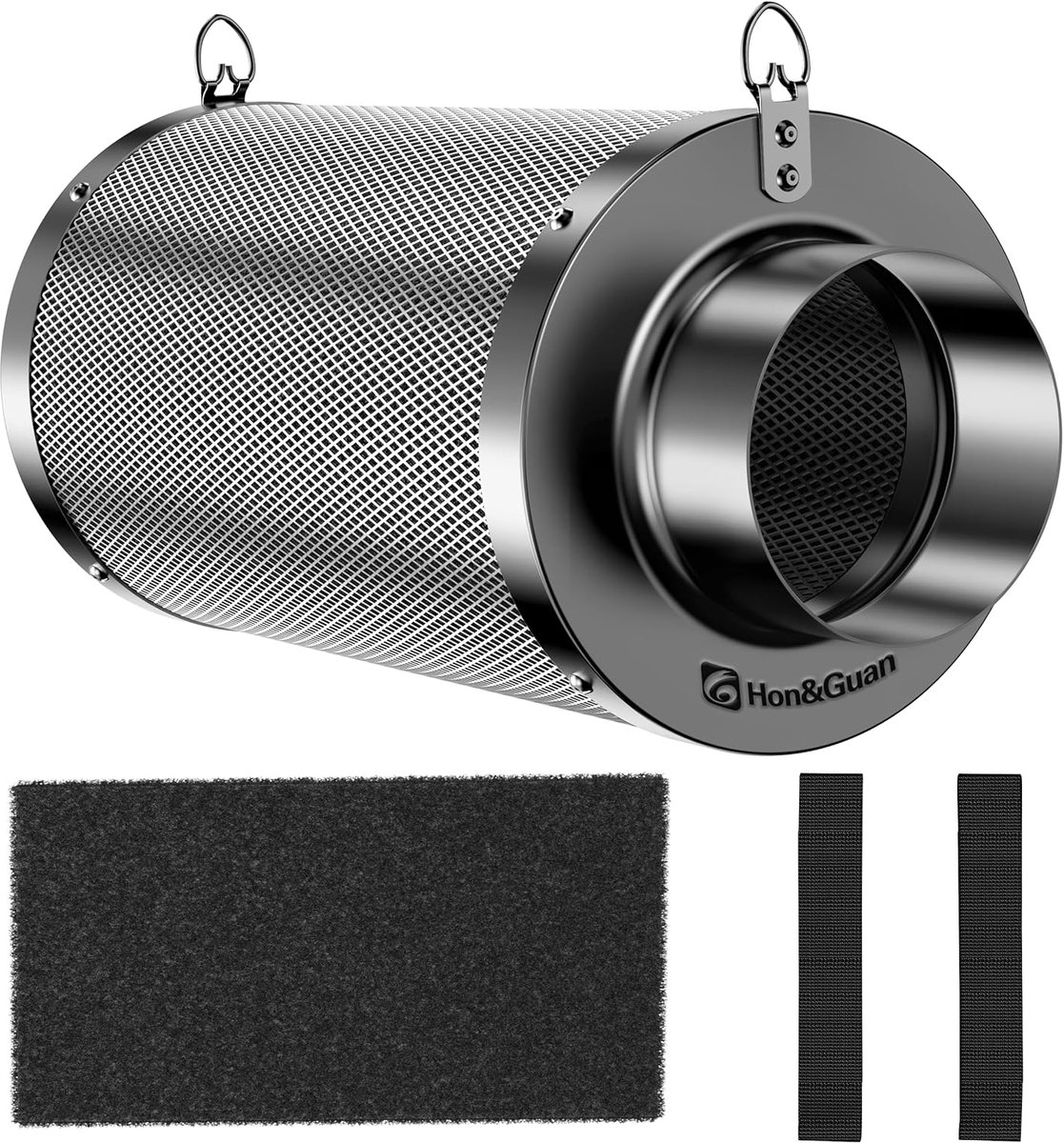 Hon&Guan Activated Carbon Filter 100mm x 300mm for Tube Fans Grow Filter - ShopVlot
