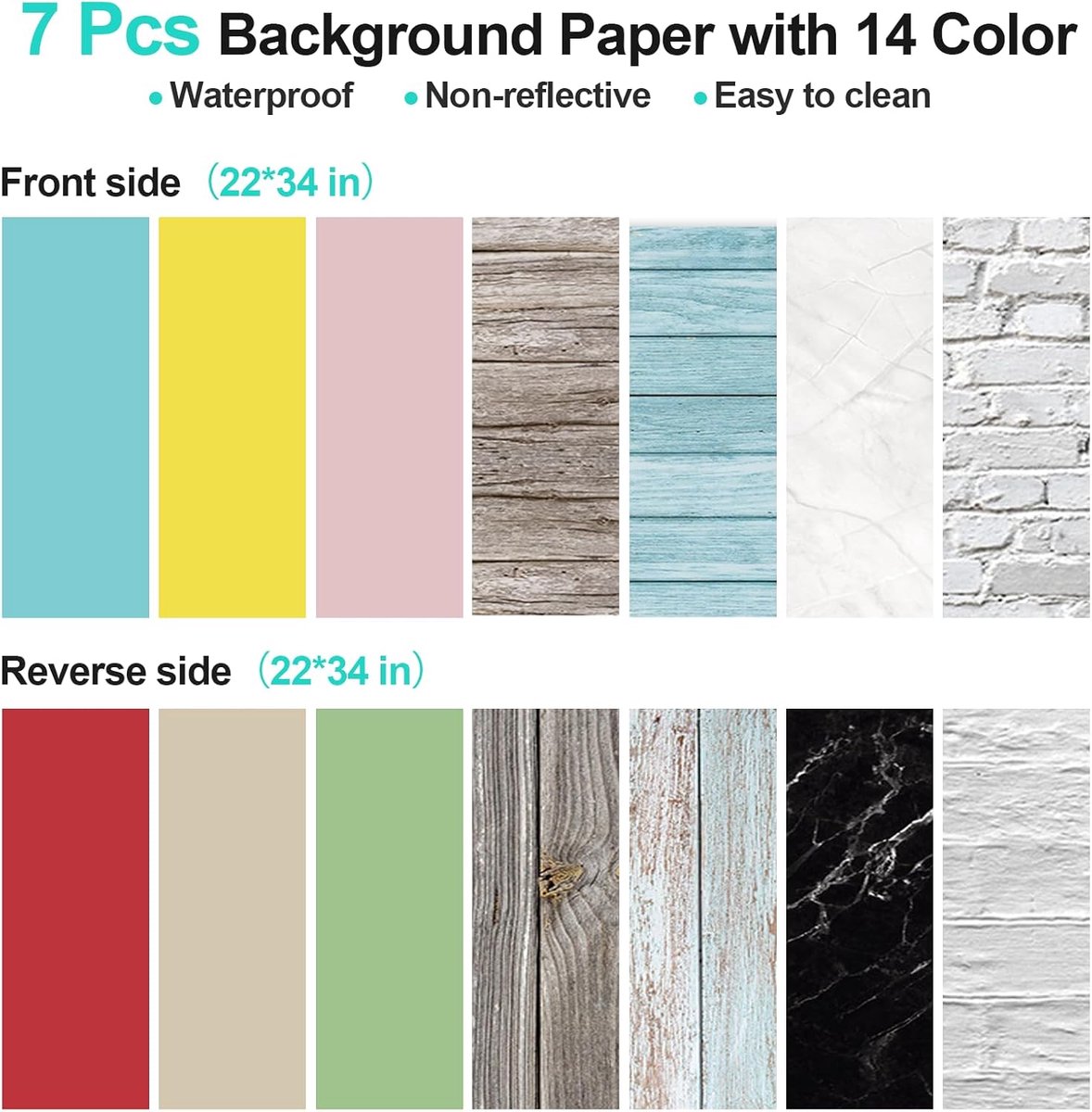 EMART T Shaped Background Stand 68x76cm with Background Paper - ShopVlot