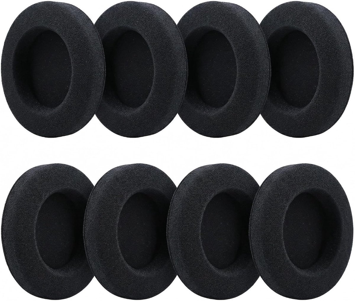 Set van 8 vervangende oorkussens voor hoofdtelefoon, compatibel met Logitech 960, schuimrubber 60 mm met - ShopVlot