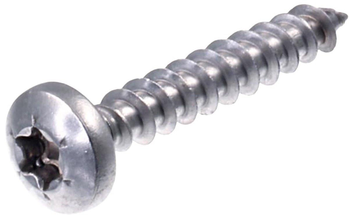 SECCARO Chipboard Screw Semicircular Head 5 x 60 mm, Stainless Steel V2A VA A2, Wood Screw with Full Thread - ShopVlot
