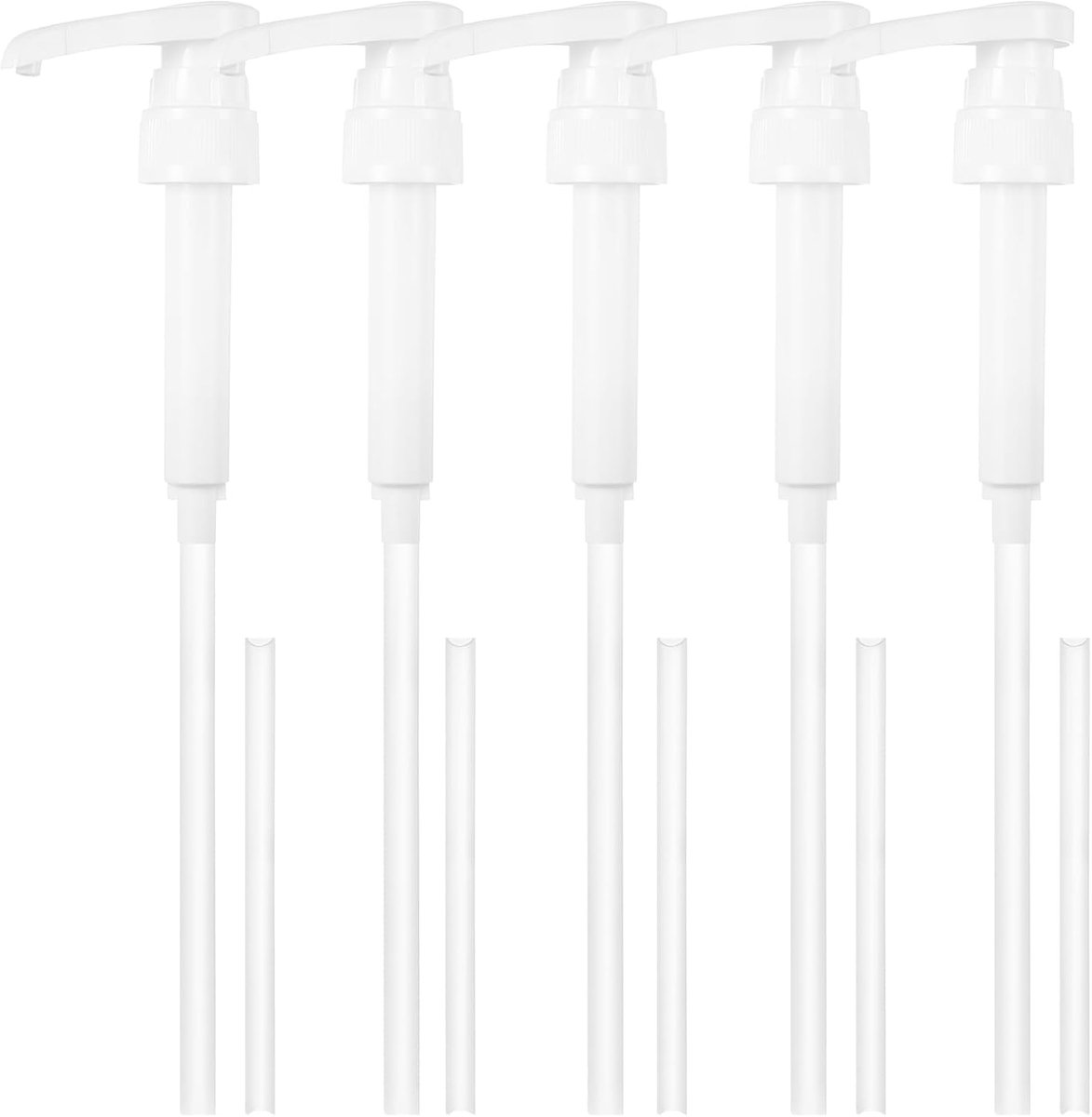 Pack of 5 Pump Dispenser for 500 ml and 1000 ml Bottles Dispensing Pump for Best Body Nutrition Containers, Reusable - ShopVlot