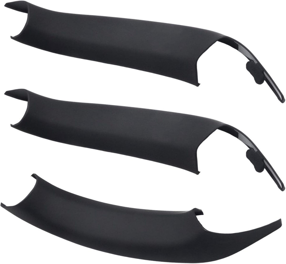 3 stuks zwarte deurgreepafdekkingen, deurgreep binnen, vervanging voor BMW X3 F25 2010-2016, X4 F26 2014-2017 - ShopVlot
