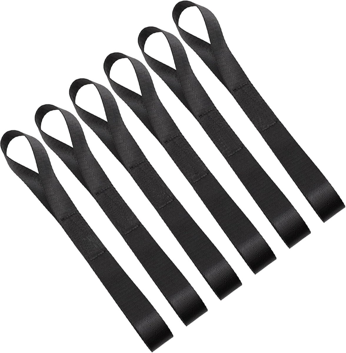 Lashing loops set van 6 - polyester - veelzijdig - veilig transport van fietsen en motoren - ShopVlot